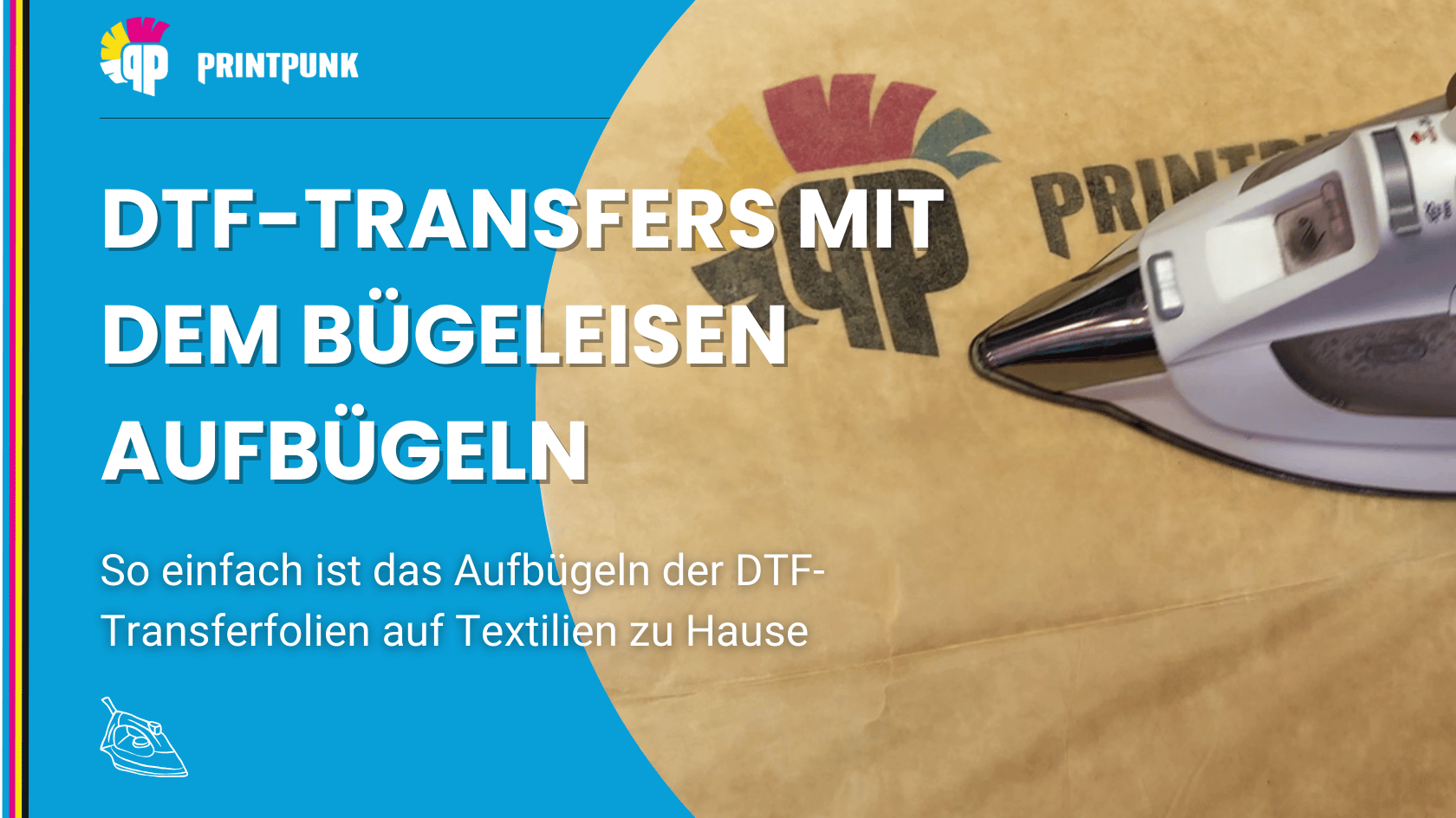 DTF-Transfers mit dem Bügeleisen aufbügeln