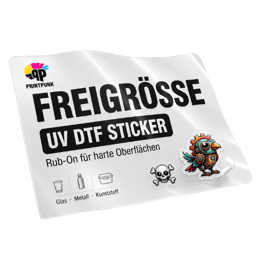 uv dtf sticker freie größe